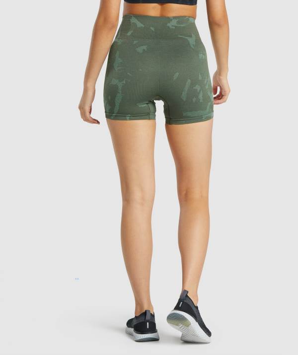 Damske Šortky Gymshark Adapt Camo Seamless Zelene | OK6154372
